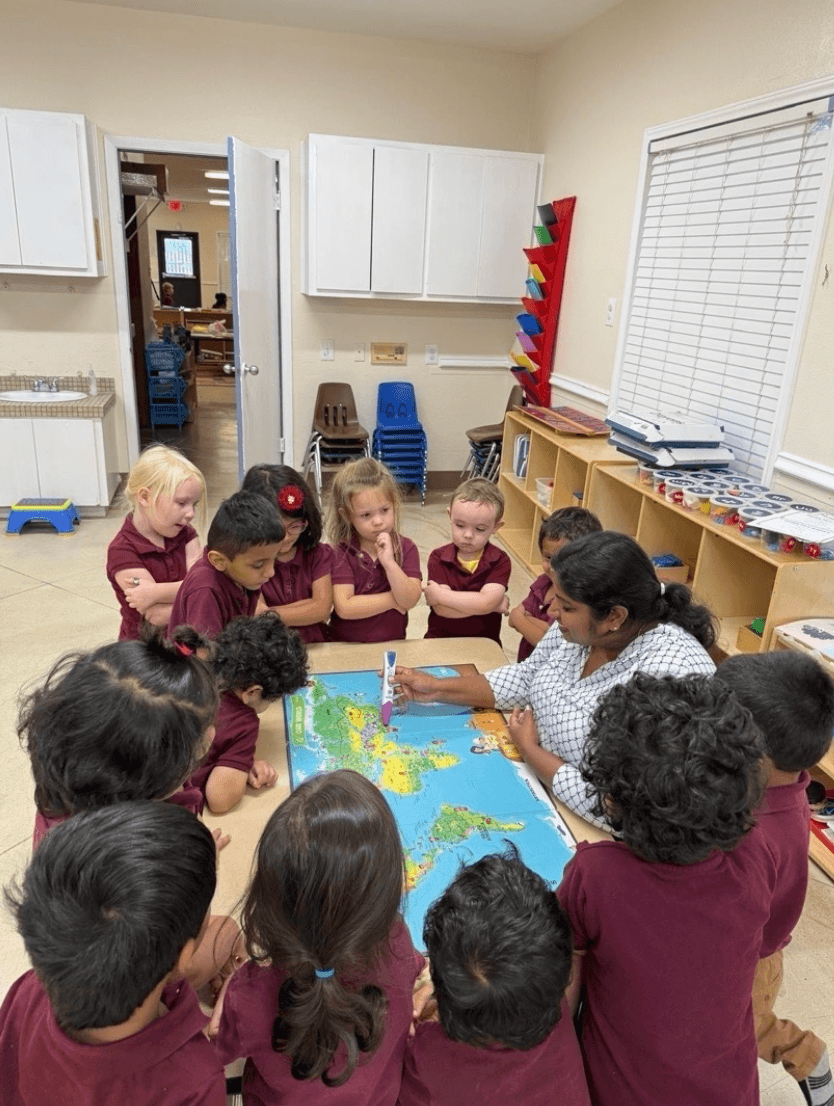 Children engaged in learning activities