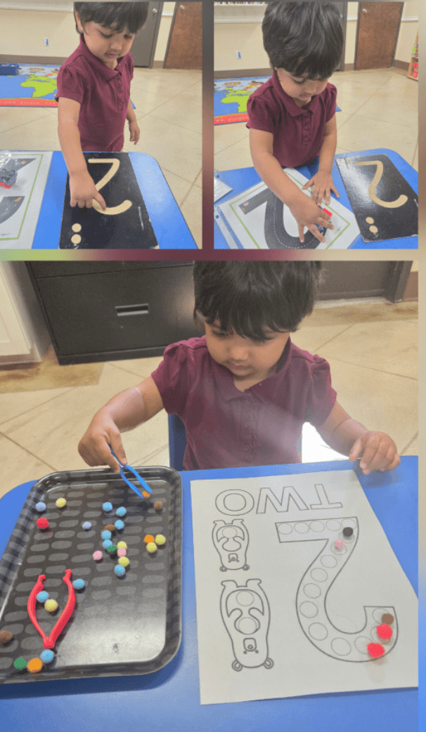 Children participating in classroom activities